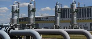 In Bad Lauchstaedt ist eine Gasspeicheranlage zu sehen.