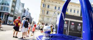 Ein Wasserspender in Berlin. 