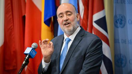 Sein Vater war 1927 in Berlin geboren worden, nun kommt der Sohn: Israels neuer Botschafter Ron Prosor - hier als UN-Botschafter 2104.