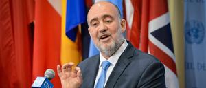 Sein Vater war 1927 in Berlin geboren worden, nun kommt der Sohn: Israels neuer Botschafter Ron Prosor - hier als UN-Botschafter 2104.