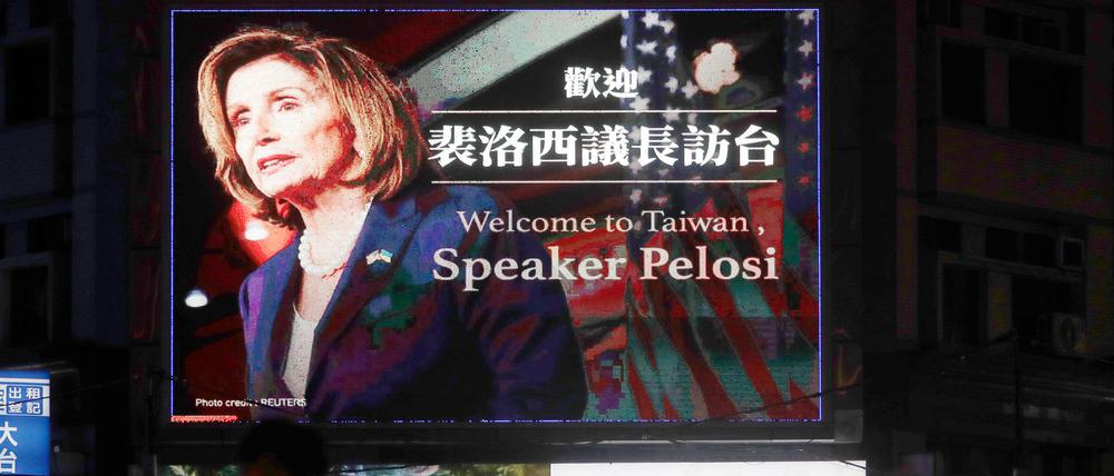 Hohe Erwartungen richten sich in Taiwan auf den Besuch der Sprecherin des US-Repräsentantenhauses, Nancy Pelosi. Und auf das Schutzversprechen der USA.
