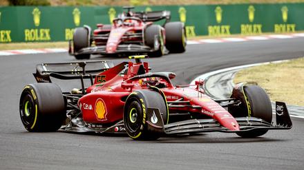 Charles Leclerc war am Ende in Budapest ganz vorne.