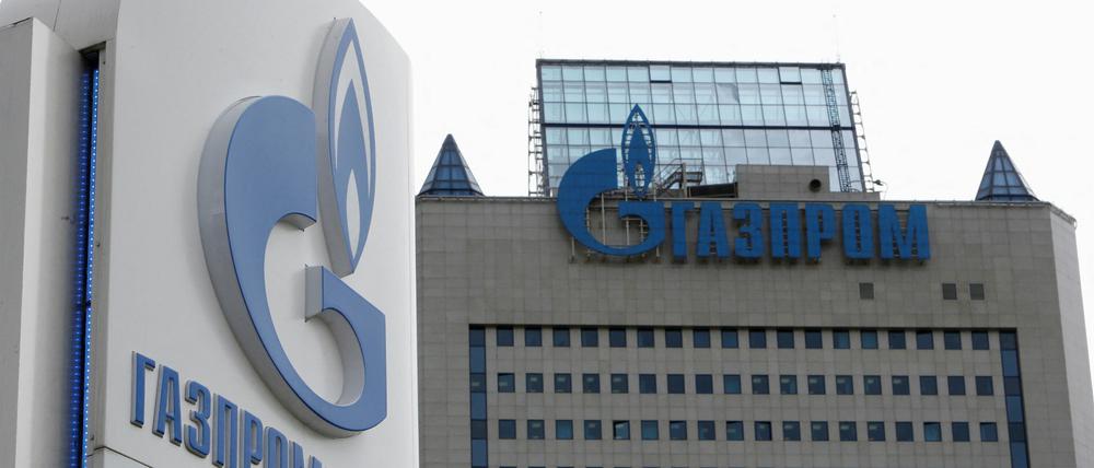 Der Hauptsitz der Gazprom, in Moskau.