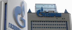 Der Hauptsitz der Gazprom, in Moskau.