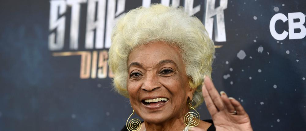 Die „Star Trek“-Darstellerin Nichelle Nichols bei der Premiere der Fernsehserie "Star Trek: Discovery".