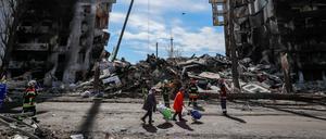 In der Region um Butscha zeigt sich die Verwüstung durch den Krieg in der Ukraine (Symbolbild).