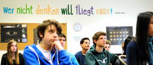 Schulfrust und -lust sind universell. Ob wie hier im John-Lennon-Gymnasium in Berlin-Zehlendorf oder in einer US-Highschool. 