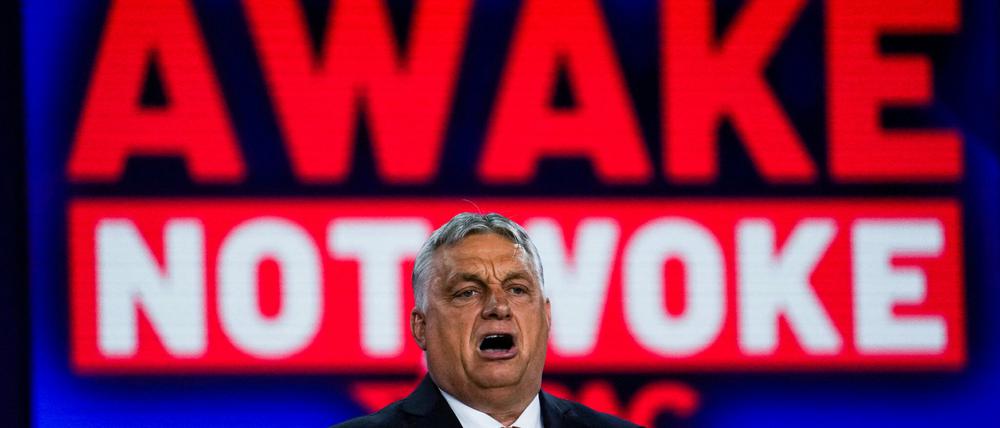Ungarns Premier, Viktor Orban, am Donnerstag auf der CPAC in Dallas, Texas.