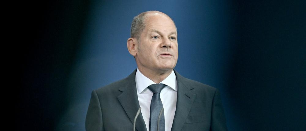 Bundeskanzler Olaf Scholz (SPD).