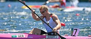 Jakob Schopf verpasste bei Olympia knapp eine Medaille im Einer, nun startet er außerdem im Vierer.