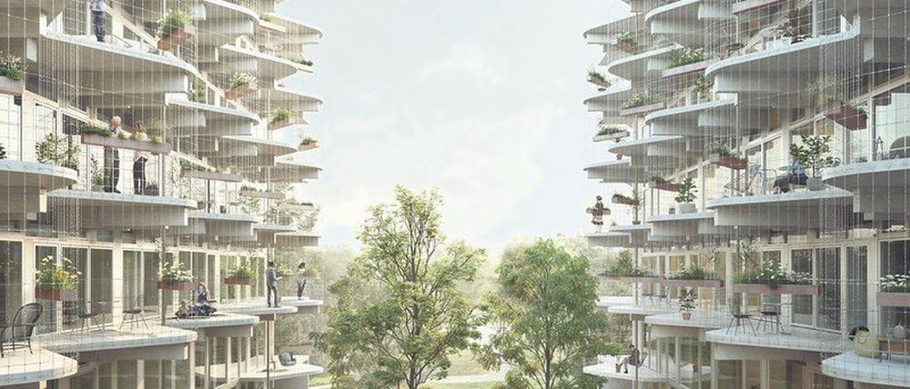 Serielles Bauen. Das Projekt „Lion Feuchtwanger 61“ umfasst 124 Wohnungen für Marzahn-Hellerdorf. 