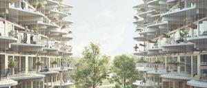 Serielles Bauen. Das Projekt „Lion Feuchtwanger 61“ umfasst 124 Wohnungen für Marzahn-Hellerdorf. 