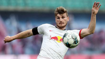Timo Werner kennt das Trikot der Leipziger schon.