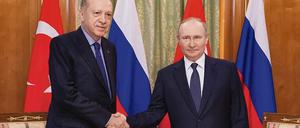 Recep Tayyip Erdogan und Wladimir Putin besiegeln eine engere Zusammenarbeit.