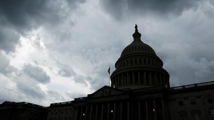 Sturmwolken über dem U.S.-Kapitol in Washington am 18. Juli 2022.