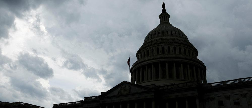 Sturmwolken über dem U.S.-Kapitol in Washington am 18. Juli 2022.