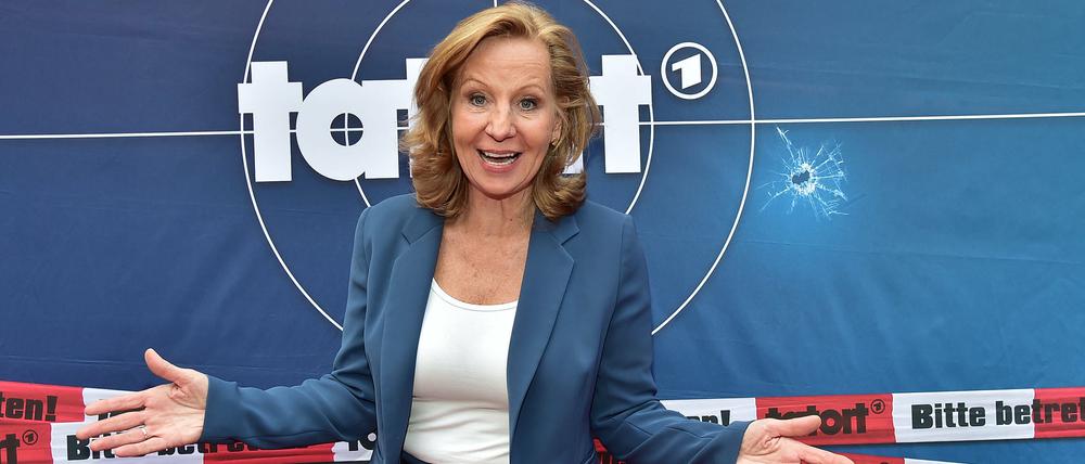Die zurückgetretene Intendantin von ARD und RBB, Patricia Schlesinger, bei einer „Tatort“-Premiere im Mai.