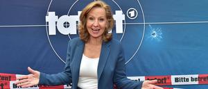 Die zurückgetretene Intendantin von ARD und RBB, Patricia Schlesinger, bei einer „Tatort“-Premiere im Mai.