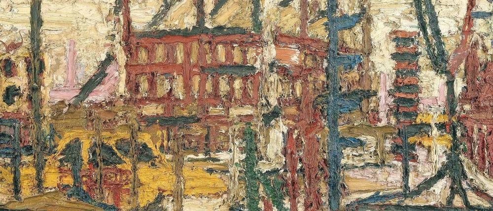 Mornington Crescent, 1965. Ein Gemälde von Frank Auerbach.