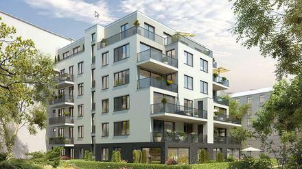 So wird das Projekt auf der Webseite der Planer angekündigt und so soll der Neubau im Hinterhof aussehen. Doch das Projekt ist umstritten.