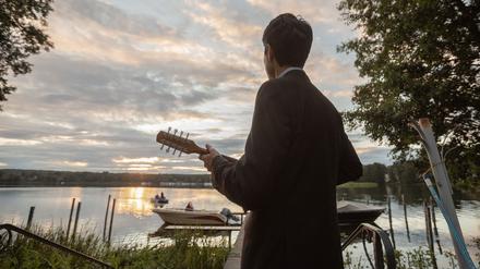 Abendstimmung mit Mandoline am Scharmützelsee.