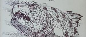 Die Zeichnung des Paläokünstlers Jorge Antonio Gonzalez: Tegli könnte bis zu zweieinhalb Meter groß sein. 