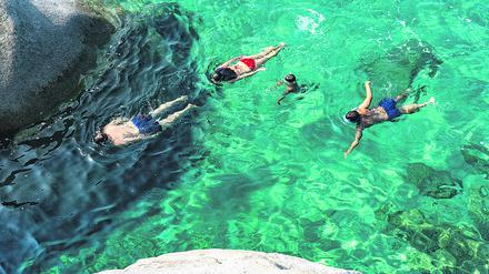 
Familienbadeausflug bei Cagliari.