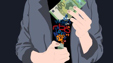 Geld verbrennen in großem Stil.