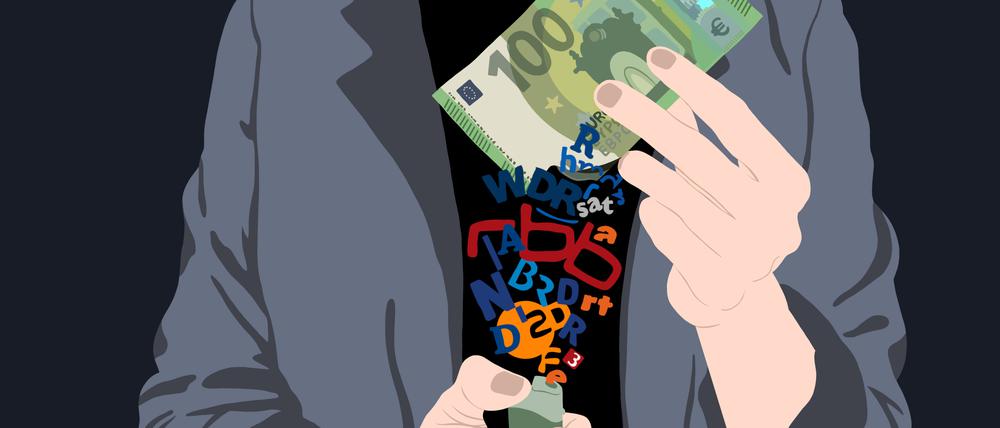 Geld verbrennen in großem Stil.