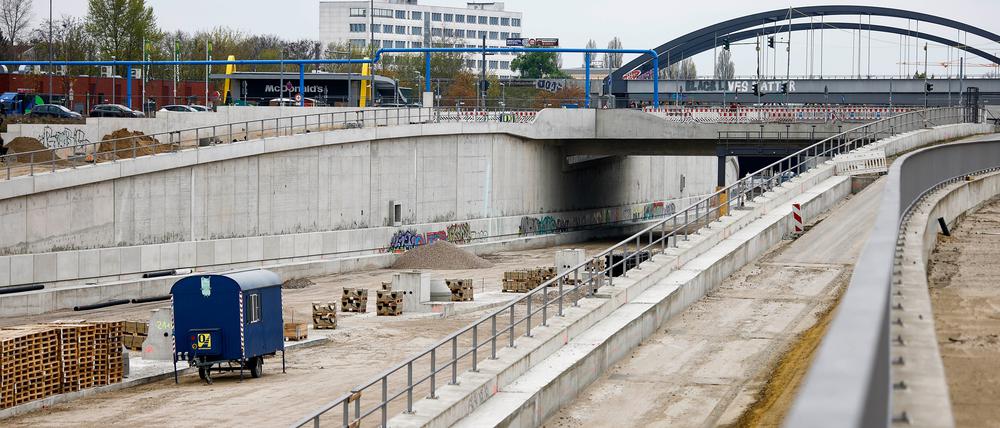 Die Stadtautobahn A100 wird verlängert.