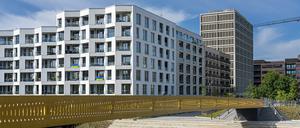 Die Europacity liegt direkt am Berlin-Spandauer Schiffahrtskanal.