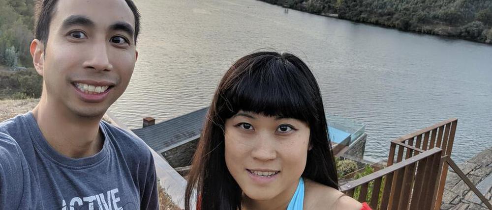 Bryce Leung (links) und Kristy Shen.