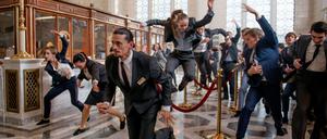 Die Bankszene wurde in der Wartehalle des Kiewer Hauptbahnhofs gedreht. 