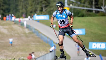 Dmytro Pidruchnyi startet derzeit bei der Sommerbiathlon-WM in Ruhpolding. Für ihn ist der Sport wie Medizin.