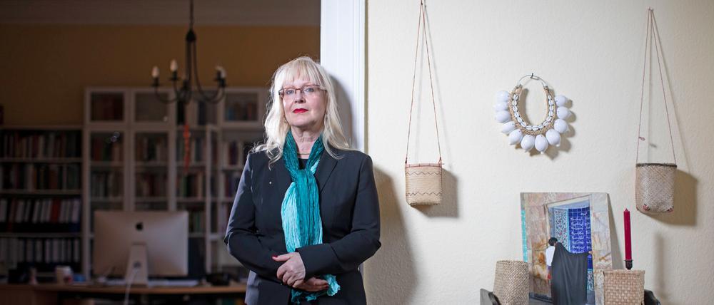 Susanne Schroeter, Direktorin Forschungszentrum Globaler Islam (FFGI), in ihrer Wohnung