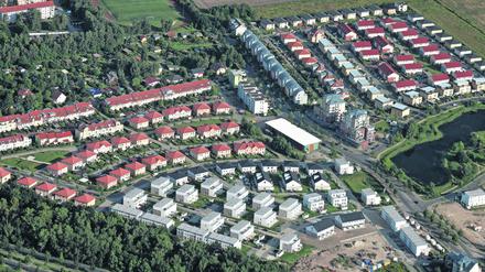 Neubausiedlung in Teltow an der Südwestgrenze Berlins. 