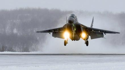 Ein russischer Kampfjet des Typs MIG-29.