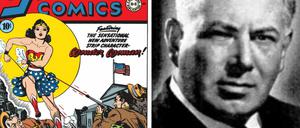 1941/42 betrat Wonder Woman die Comicwelt, rechts ihr Erfinder William Moulton Marston.