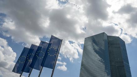 Hier muss es zur Sache gehen. Die Zentrale der Europäischen Zentralbank (EZB) in Frankfurt am Main.