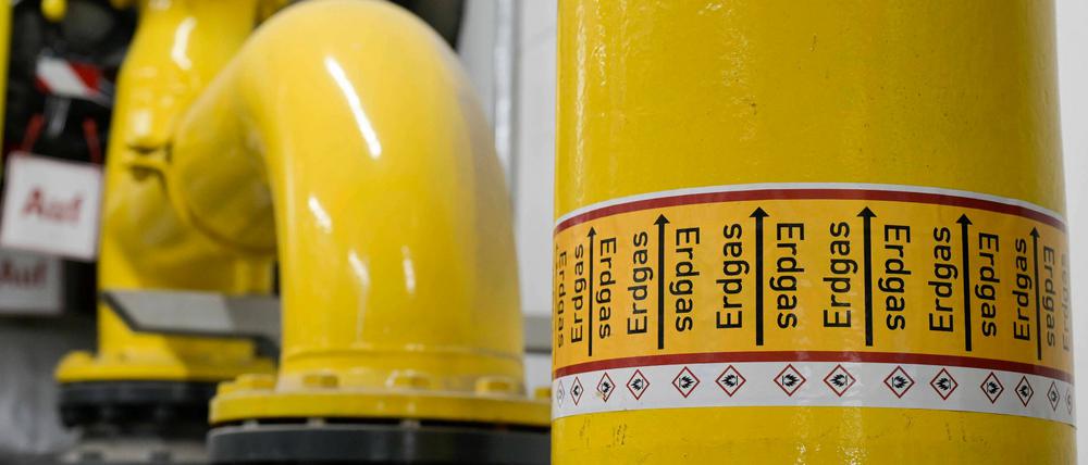 Eine Erdgasleitung in Deutschland