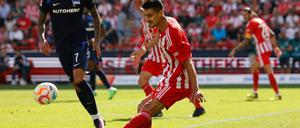 Union-Neuzugang Diogo Leite (r.) überzeugte beim Derbysieg gegen Hertha BSC auf ganzer Linie.