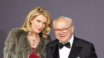Schauspielerin Maria Furtwängler und Verleger Hubert Burda bei einer Party anlässlich des 70. Geburtstags des Unternehmers M. Otto. (Archivbild 13.04.2013)