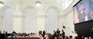 Zu Beginn der Konferenz in Kopenhagen wird der ukrainische Präsident Wolodymyr Selenskyj per Videolink zugeschaltet.