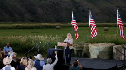 Die Republikanerin Liz Cheney bei einer Wahlveranstaltung 