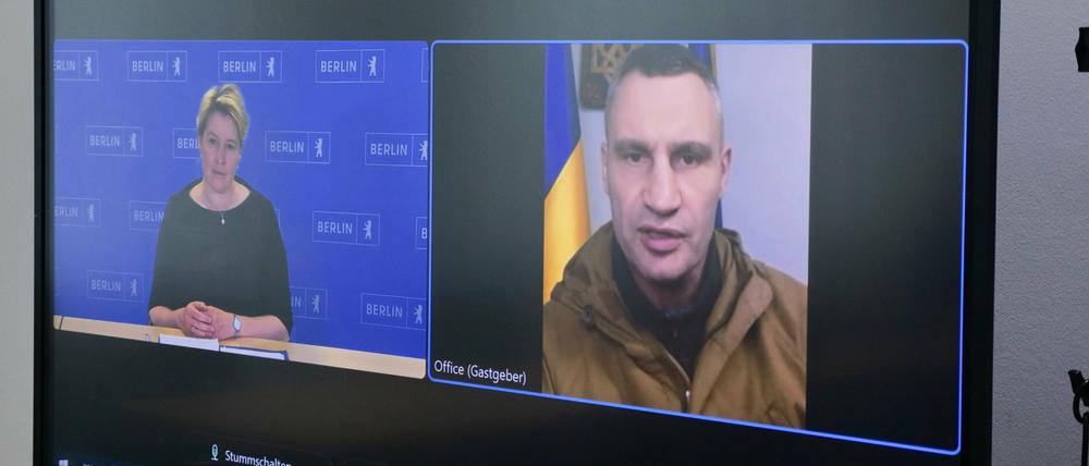 Ende Juni hatte Berlins Regierende Bürgermeisterin mit dem vorgeblichen Vitali Klitschko telefoniert. 
