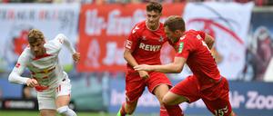Timo Werner trifft nach seiner Rückkehr zu RB Leipzig zum zwischenzeitlichen 1:0 gegen den 1. FC Köln.