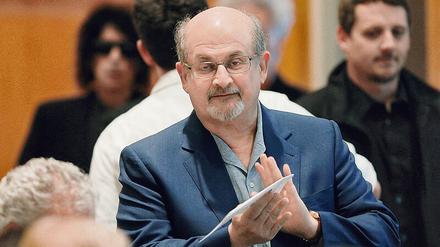 Ungeschützt. Rushdie 2016 bei einer Preisverleihung in Boston. 