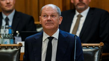 Olaf Scholz vor dem Untersuchungsausschuss.