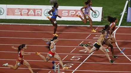 Deutschland läuft vorneweg (hier mit Gina Lückenkemper über 100 Meter). Das gab es in der Leichtathletik zuletzt selten, erst recht im Sprint.