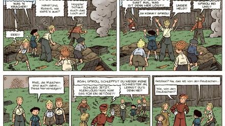 Krieg und Kinderspiel: Eine Szene aus „Spirou oder: die Hoffnung“.